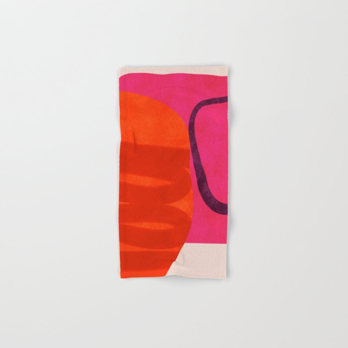 relations - shapes minimal painting abstract Bath Towel Gallery Image 1