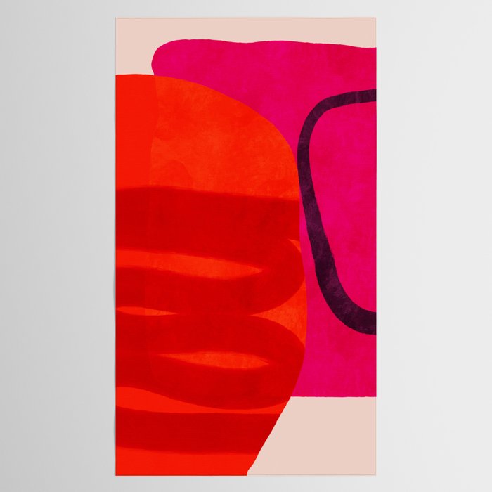 relations - shapes minimal painting abstract Tablecloth Gallery Image 2
