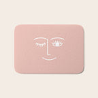 Wink (Pink) Bath Mat Gallery Image 1