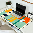 trees with tropical sun Desk Mat Gallery Image 2