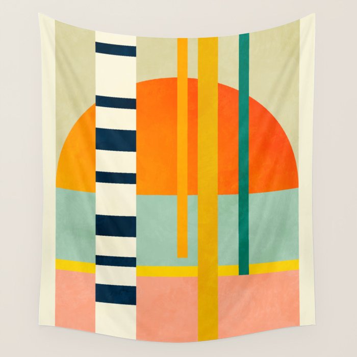 trees with tropical sun Wall Tapestry Gallery Image 4