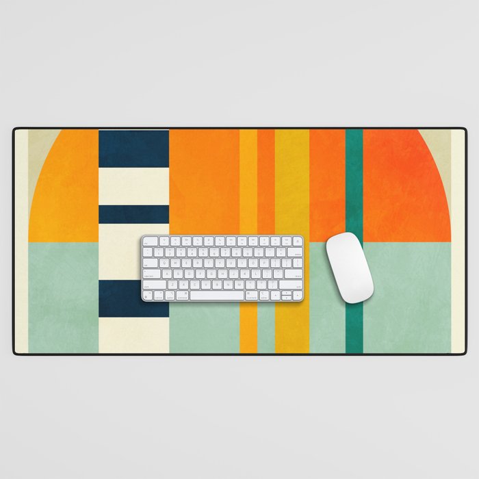 trees with tropical sun Desk Mat Gallery Image 1