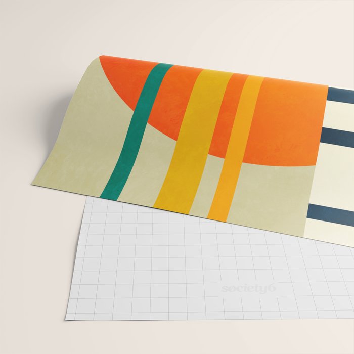 trees with tropical sun Wrapping Paper Gallery Image 2
