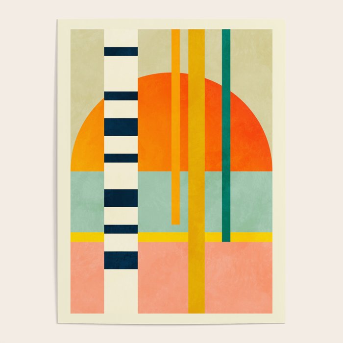 trees with tropical sun Poster Gallery Image 1