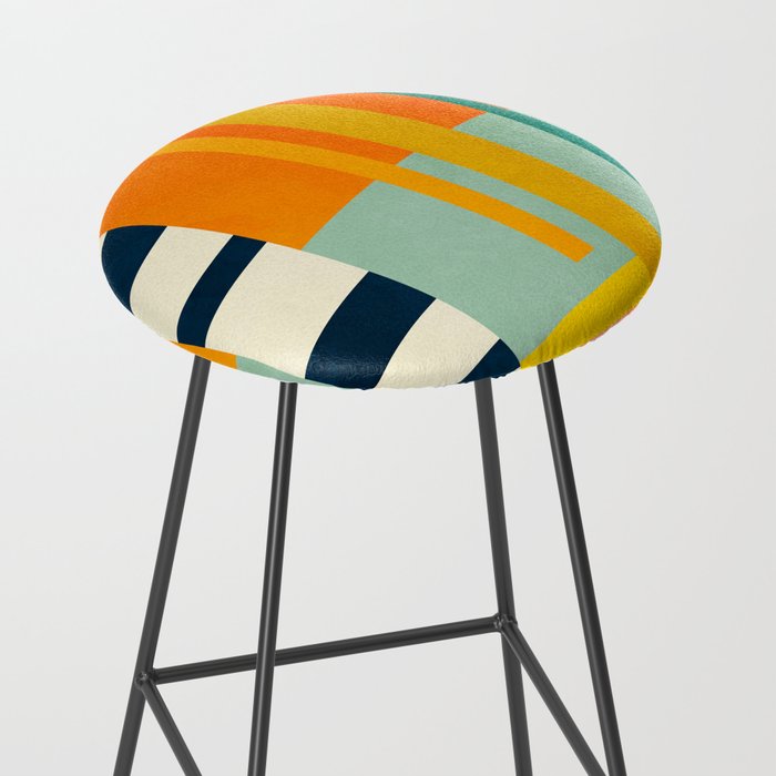 trees with tropical sun Stool Gallery Image 2