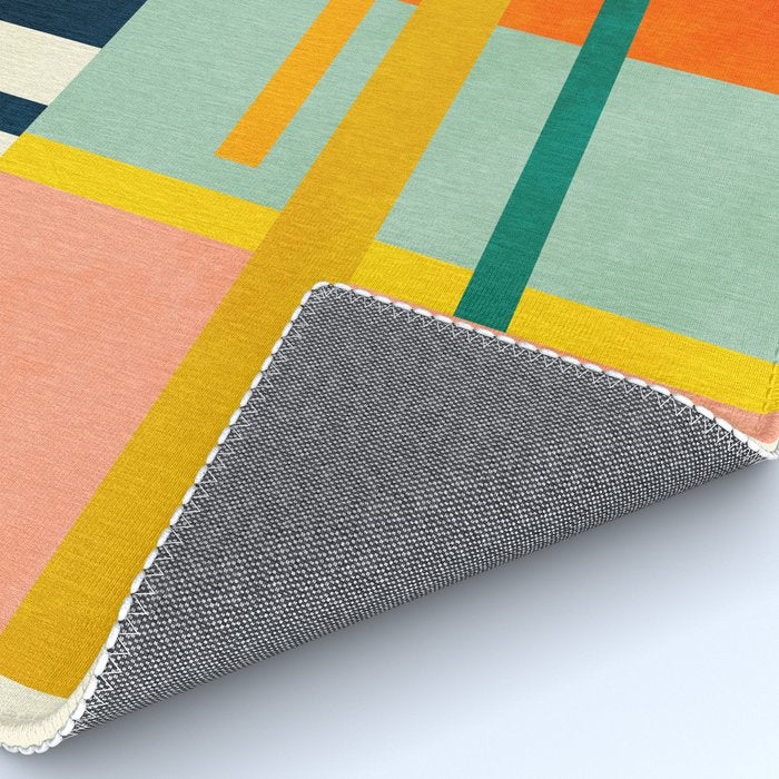 trees with tropical sun Rug Gallery Image 4