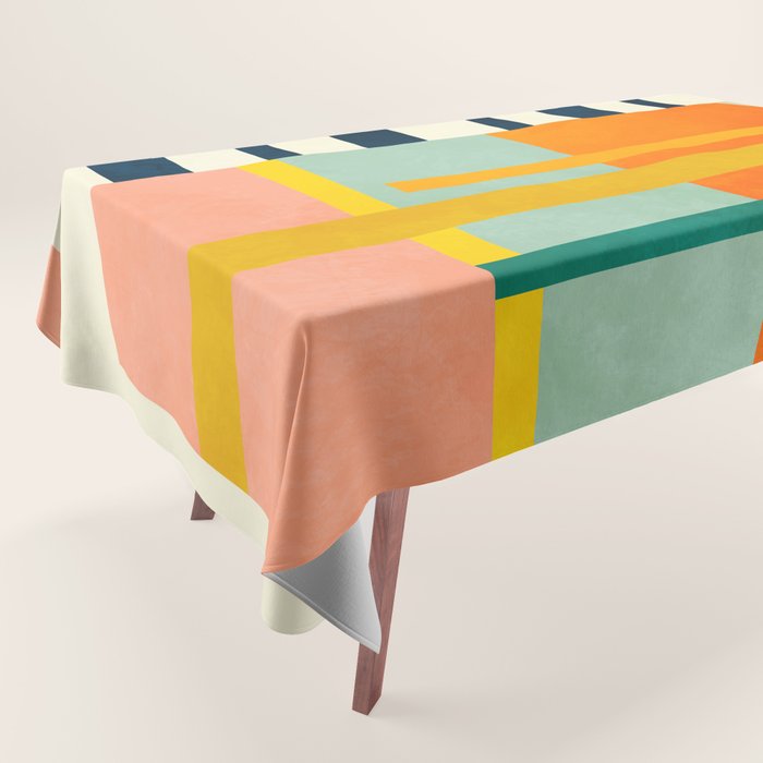 trees with tropical sun Tablecloth Gallery Image 1