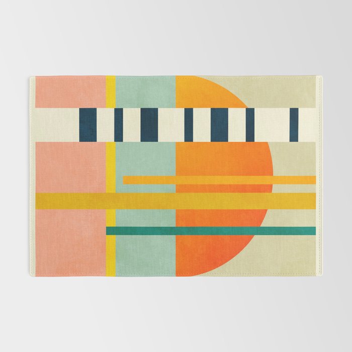 trees with tropical sun Rug Gallery Image 2