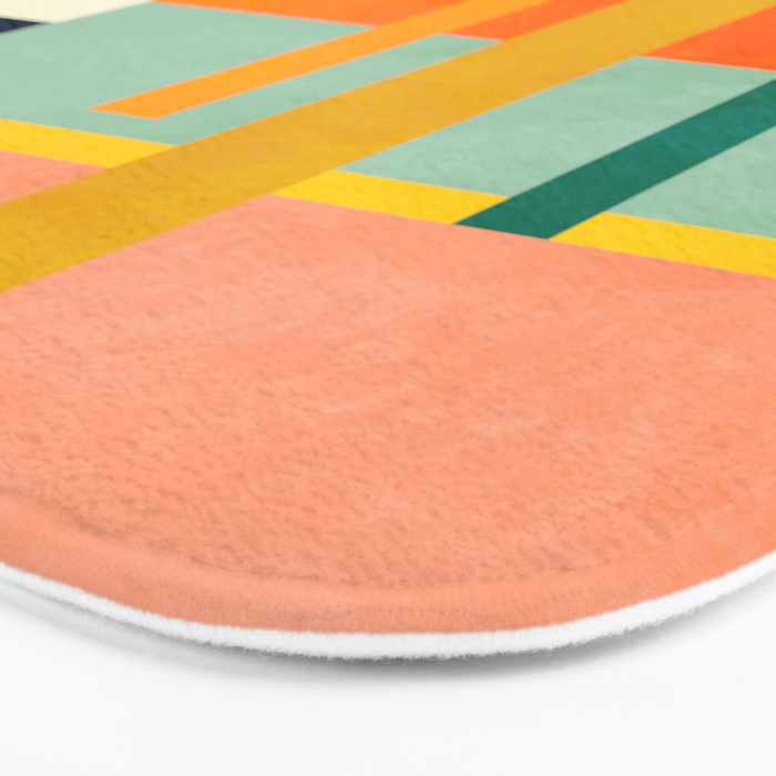 trees with tropical sun Bath Mat Gallery Image 3