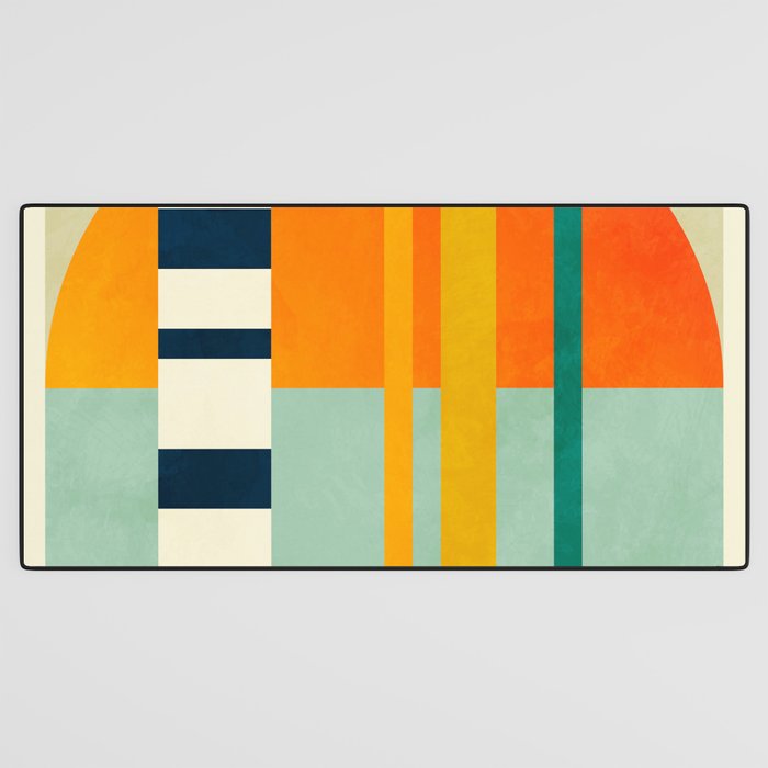 trees with tropical sun Desk Mat Gallery Image 3