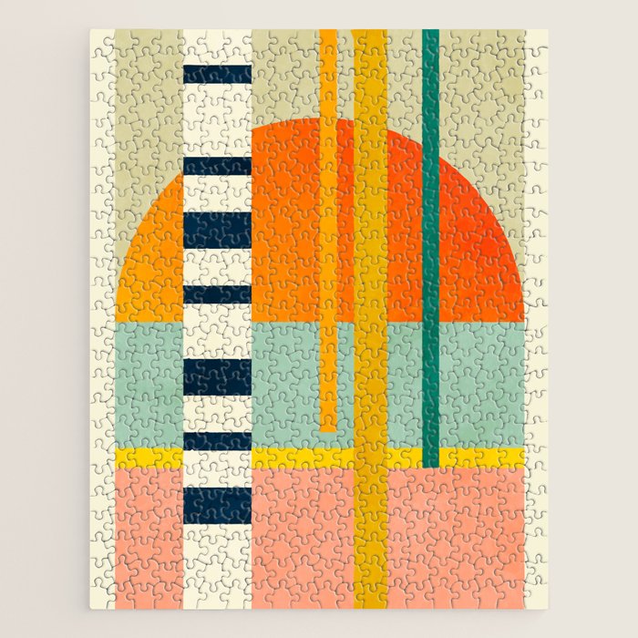 trees with tropical sun Jigsaw Puzzle Gallery Image 1