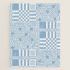 Retro Checkered Squares B Jigsaw Puzzle Gallery Image 1