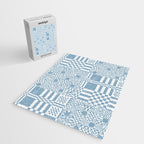 Retro Checkered Squares B Jigsaw Puzzle Gallery Image 2