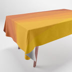 Geometric Triangles XI Retro Orange Tablecloth Gallery Image 1
