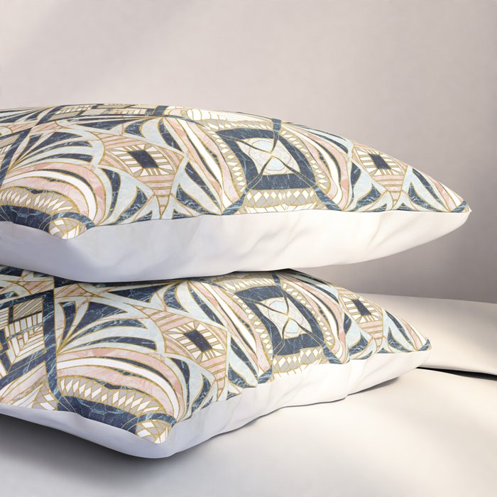 Mosaic marbled art deco II Pillow Sham Gallery Image 3
