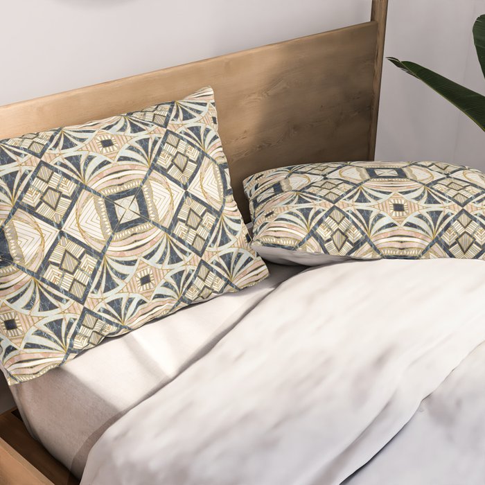 Mosaic marbled art deco II Pillow Sham Gallery Image 2