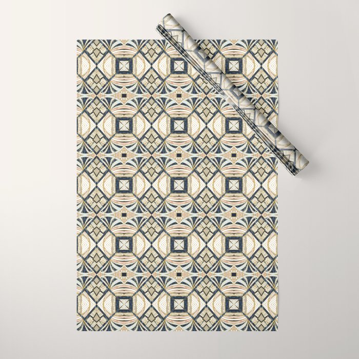 Mosaic marbled art deco II Wrapping Paper Gallery Image 1