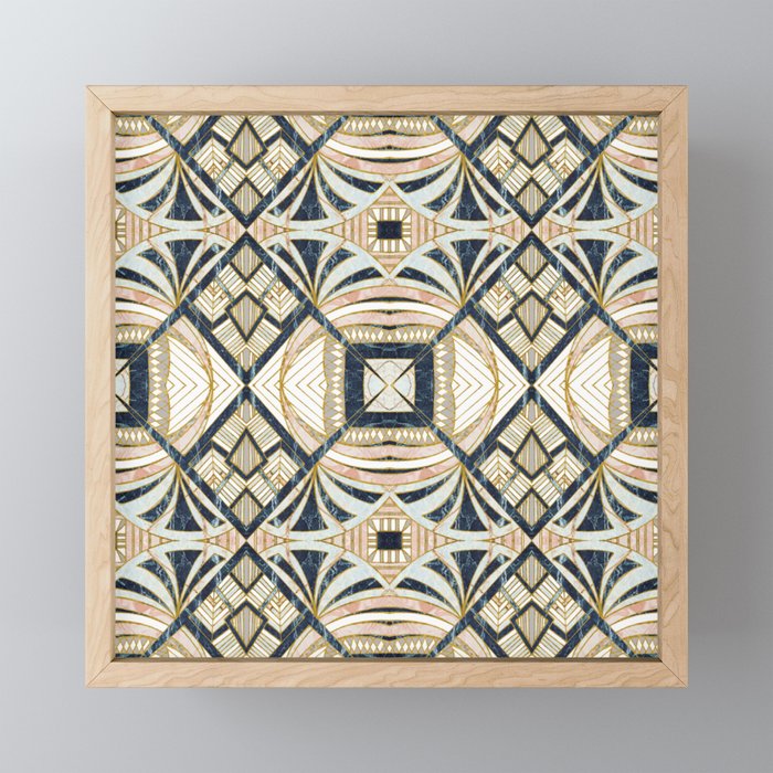 Mosaic marbled art deco II Mini Art Print Gallery Image 1