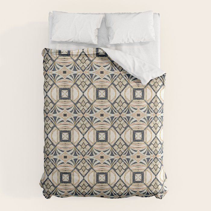Mosaic marbled art deco II Duvet Cover Gallery Image 6