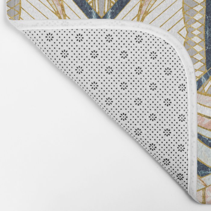 Mosaic marbled art deco II Bath Mat Gallery Image 2
