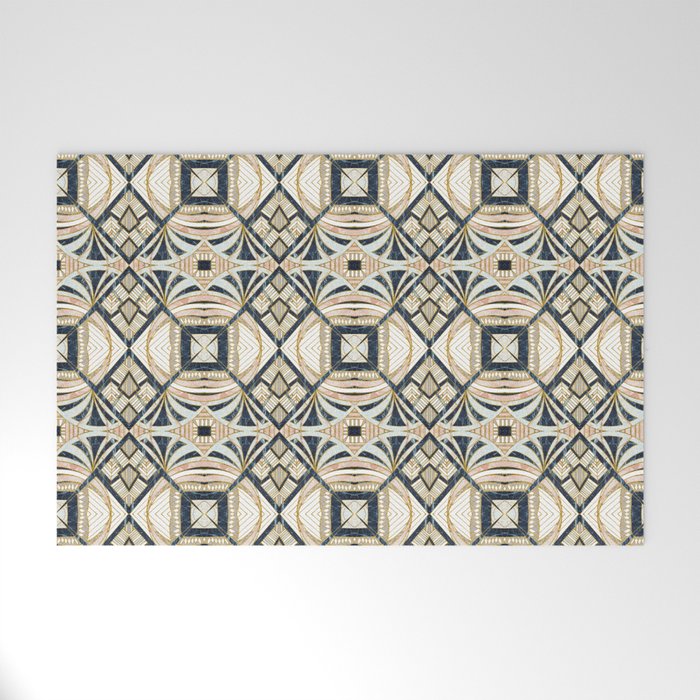 Mosaic marbled art deco II Welcome Mat Gallery Image 1