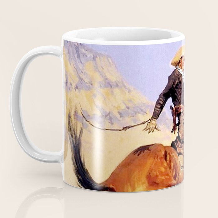 The Cowboy Western Art by Frederic Remington Coffee Mug Gallery Image 3