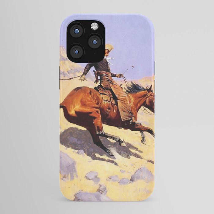 The Cowboy Western Art by Frederic Remington iPhone Case Gallery Image 43