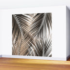 Golden Brown Palm Leaves Dream - Cali Summer Vibes #1 #tropical #decor #art #society6 Wall Mural Gallery Image 2