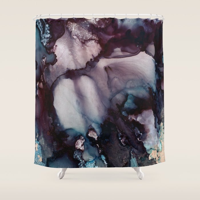 Vivid Abstract Shower Curtain Gallery Image 1
