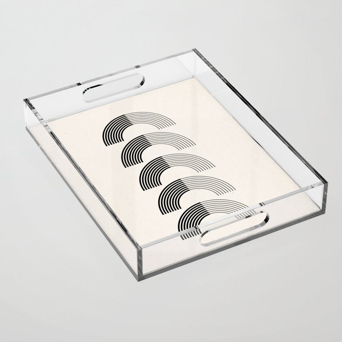 Black Rainbows Acrylic Tray Gallery Image 1