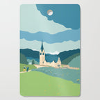 Italy, a church in the Alps Cutting Board Gallery Image 1