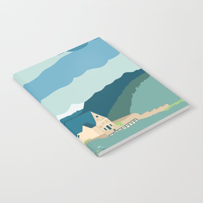 Italy, a church in the Alps Notebook Gallery Image 1