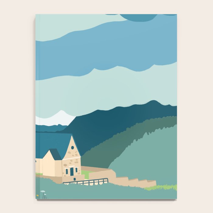 Italy, a church in the Alps Notebook Gallery Image 4