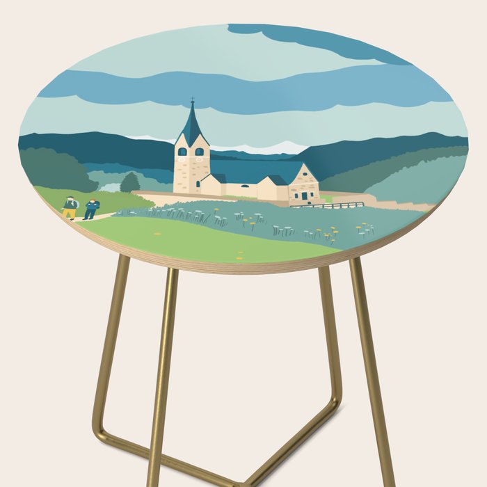 Italy, a church in the Alps Side Table Gallery Image 2