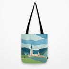 Italy, a church in the Alps Tote Bag Gallery Image 2