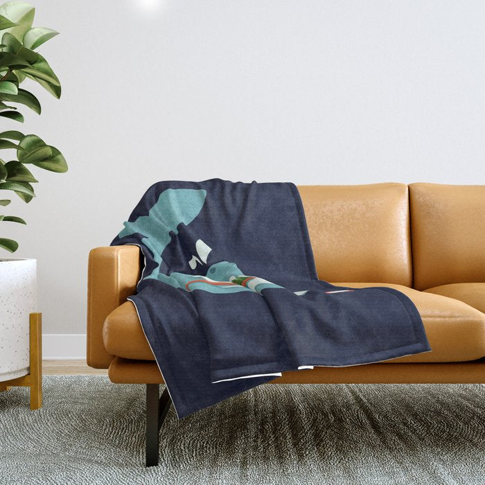 Brush Your Teeth Throw Blanket Gallery Image 1