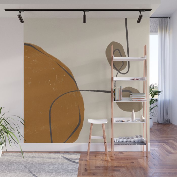 Modern Abstract Shapes #11 Wall Mural Gallery Image 1