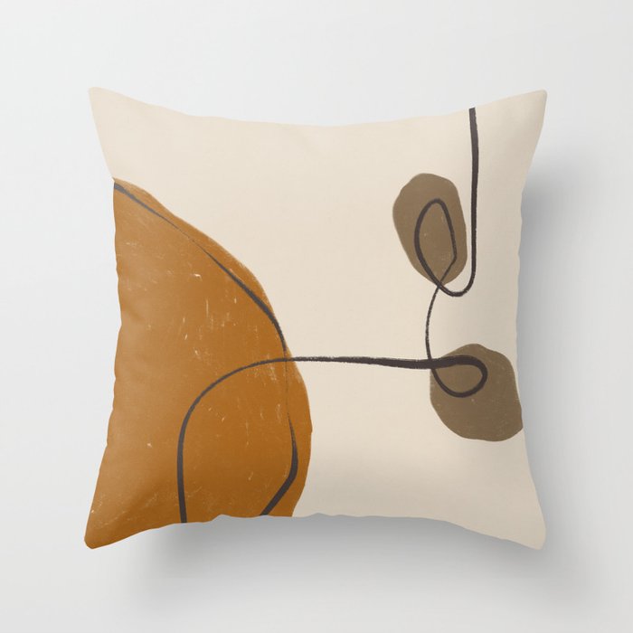 Modern Abstract Shapes #11 Throw Pillow Gallery Image 6