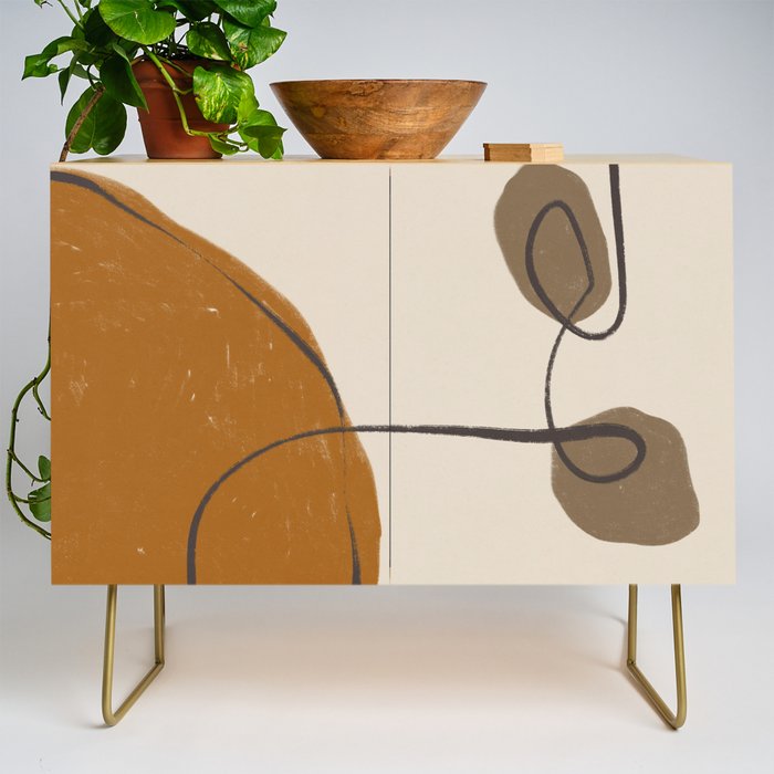 Modern Abstract Shapes #11 Credenza Gallery Image 1