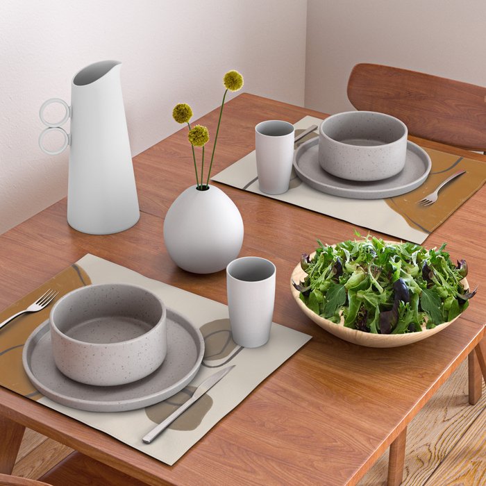 Modern Abstract Shapes #11 Placemat Gallery Image 2