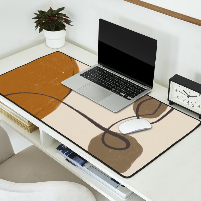 Modern Abstract Shapes #11 Desk Mat Gallery Image 2