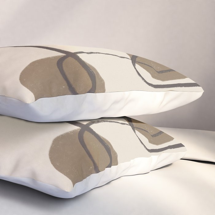 Modern Abstract Shapes #11 Pillow Sham Gallery Image 3