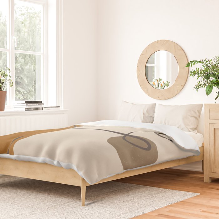 Modern Abstract Shapes #11 Duvet Cover Gallery Image 2