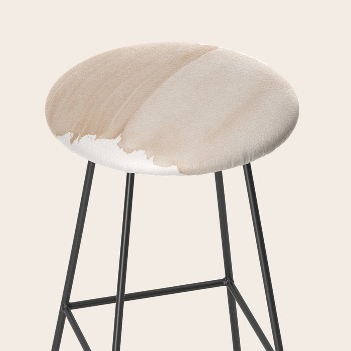 Warm Beige Abstract Minimalism #1 #minimal #ink #decor #art #society6 Stool Gallery Image 2