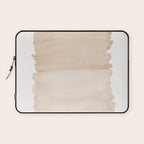 Warm Beige Abstract Minimalism #1 #minimal #ink #decor #art #society6 Laptop Sleeve Gallery Image 1