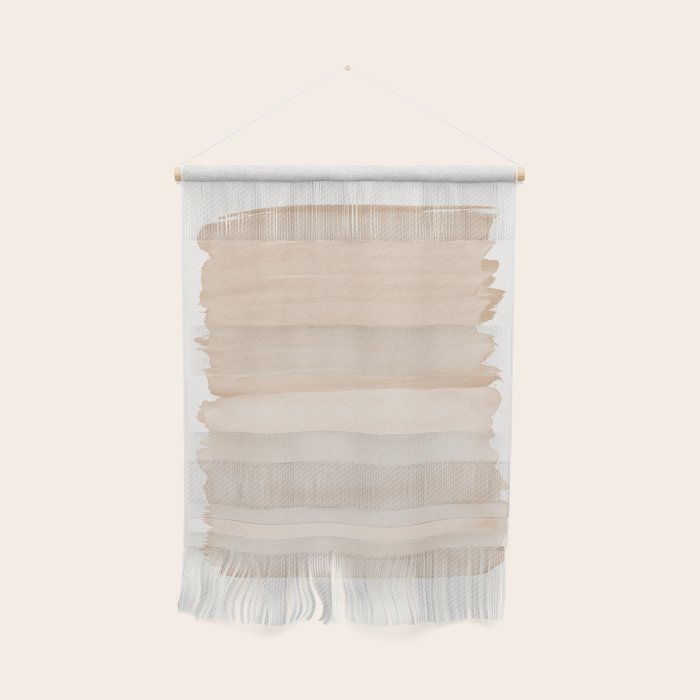 Warm Beige Abstract Minimalism #1 #minimal #ink #decor #art #society6 Wall Hanging Gallery Image 1