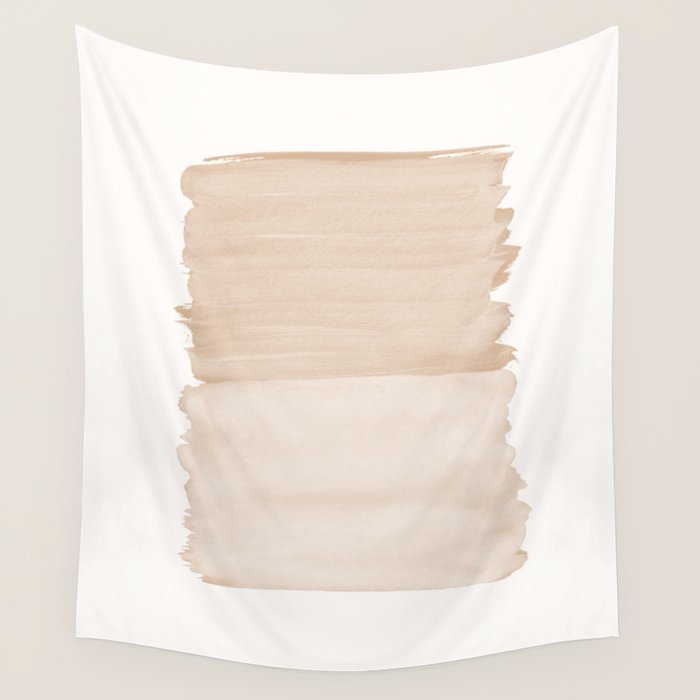 Warm Beige Abstract Minimalism #1 #minimal #ink #decor #art #society6 Wall Tapestry Gallery Image 4