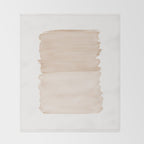 Warm Beige Abstract Minimalism #1 #minimal #ink #decor #art #society6 Throw Blanket Gallery Image 2