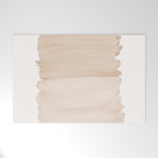 Warm Beige Abstract Minimalism #1 #minimal #ink #decor #art #society6 Welcome Mat Gallery Image 1