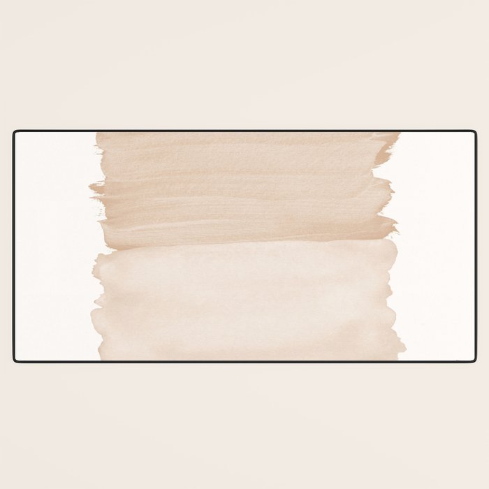Warm Beige Abstract Minimalism #1 #minimal #ink #decor #art #society6 Desk Mat Gallery Image 3